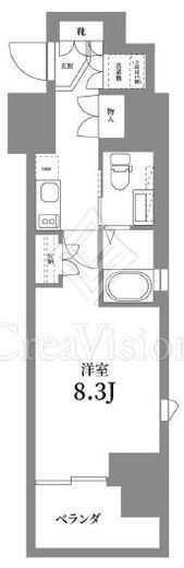 コンシェリア駒込ANNEX 9階 間取り図