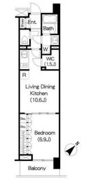 ブリリアイスト三軒茶屋アイビーテラス i213 間取り図