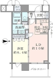 ブリリアタワー池袋 18階 間取り図