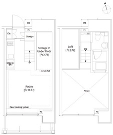 カスタリア中延 1203 間取り図