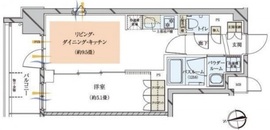 プレサンスロジェ千代田東神田 7階 間取り図