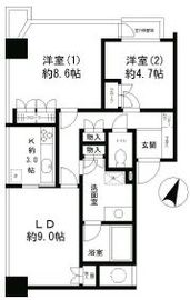 ニチレイ明石町レジデンス 1708 間取り図