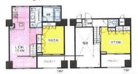 リブレ東新宿 1905 間取り図