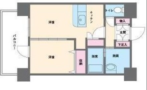 HF西新宿レジデンスイースト 1101 間取り図