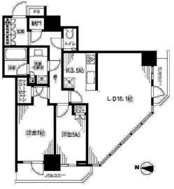 パークハウス清澄白河タワー 26階 間取り図