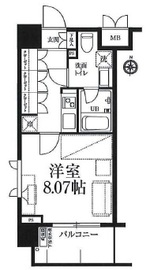 アーデン清澄白河 1301 間取り図