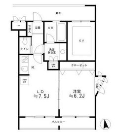 レジディア笹塚 601 間取り図