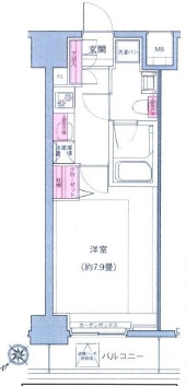 デュアレス愛宕虎ノ門 3階 間取り図