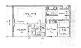 ウェルスクエア碑文谷 409 間取り図