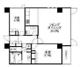 クエストコート原宿 312 間取り図