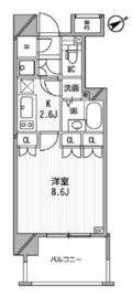 ライオンズシティ白金高輪 704 間取り図