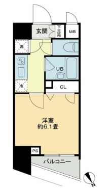 クロスレジデンス蒲田 917 間取り図