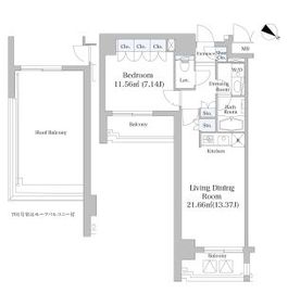 レジディア市ヶ谷2 801 間取り図