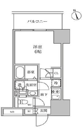 レジディア蒲田4 303 間取り図