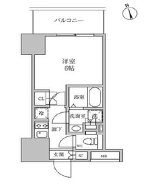 レジディア蒲田4 304 間取り図