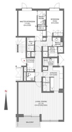 フォレストテラス松濤 4階 間取り図