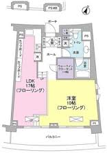 品川Vタワー テラス棟 4階 間取り図