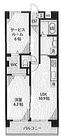 ソレアード茗荷谷 101 間取り図