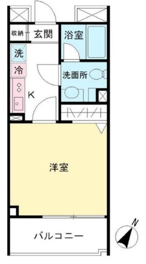 ヴィアラッティア笹塚 605 間取り図