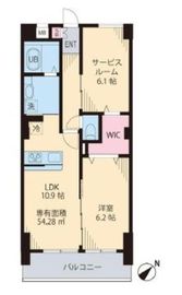 ソレアード茗荷谷 403 間取り図