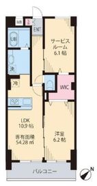 ソレアード茗荷谷 502 間取り図