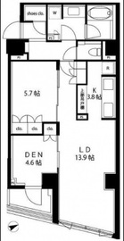 ブランズ六本木 2階 間取り図