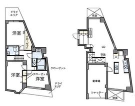 パークフラッツ祐天寺 104 間取り図