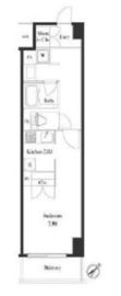 プライマル小石川 409 間取り図