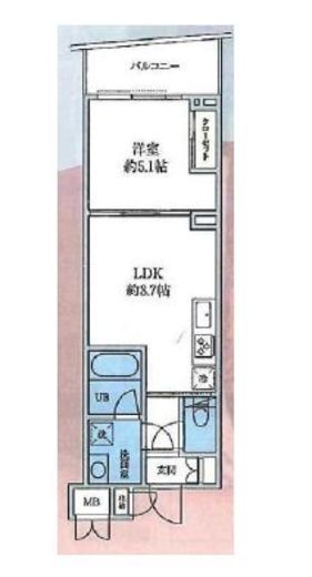 ROX参番館 608 間取り図
