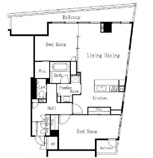 ROX参番館 610 間取り図