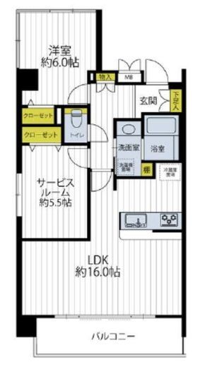 フィルモ南平台 2階 間取り図