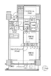 ブリリアイスト東雲キャナルコート 625 間取り図