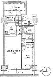 ブリリアイスト東雲キャナルコート 709 間取り図