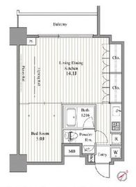 レジディア東銀座 1209 間取り図