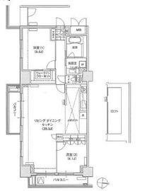 ブリリアイスト東雲キャナルコート 1413 間取り図