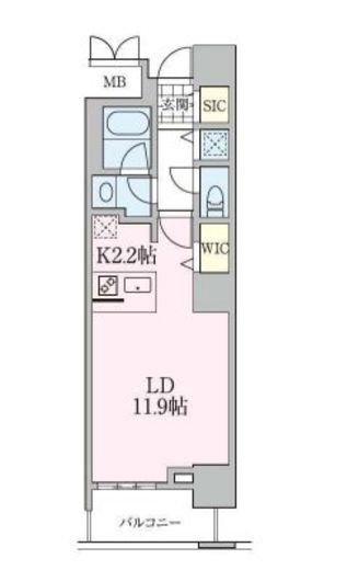 ロイヤルパークスタワー南千住 1105 間取り図