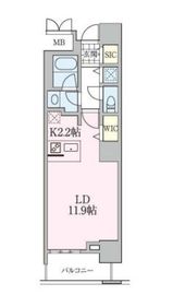 ロイヤルパークスタワー南千住 1105 間取り図