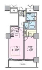 ロイヤルパークスタワー南千住 1702 間取り図