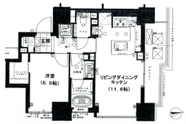 ライオンズタワー目黒川 12階 間取り図