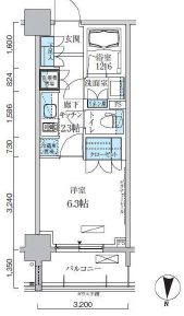 パークアクシス両国馬車通り 802 間取り図