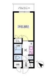フォレシティ小伝馬町 402 間取り図