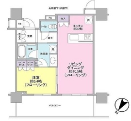 ブリリア有明シティタワー 7階 間取り図