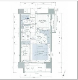 イニシアイオ西麻布 7階 間取り図