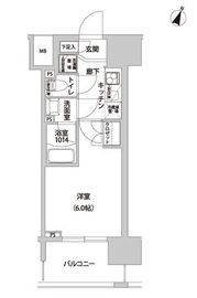 ラクラス幡ヶ谷 802 間取り図