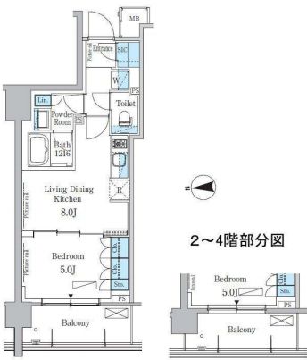 パークアクシス池田山 433 間取り図