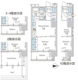 パークアクシス池田山 516 間取り図