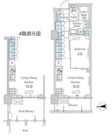 パークアクシス池田山 526 間取り図