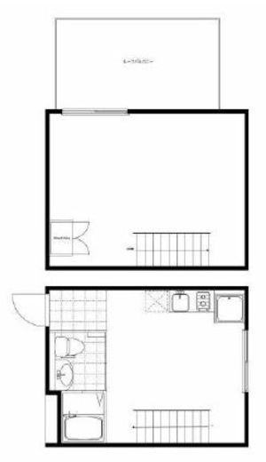 プリンセスライン四谷四丁目 E402 間取り図