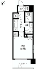 プライムアーバン田町 701 間取り図