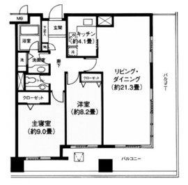 ヨコソーレインボータワーハイツ 2004 間取り図